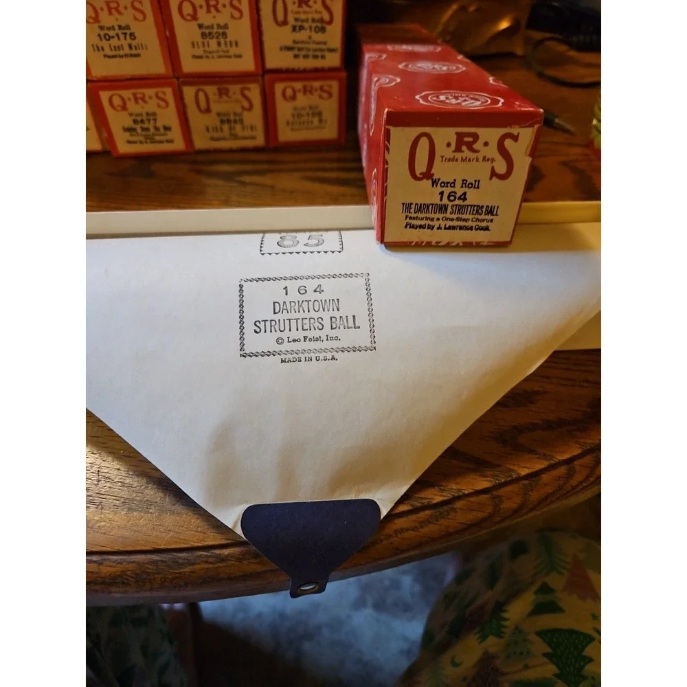 Lot of 14 Vintage QRS Player Piano Rolls